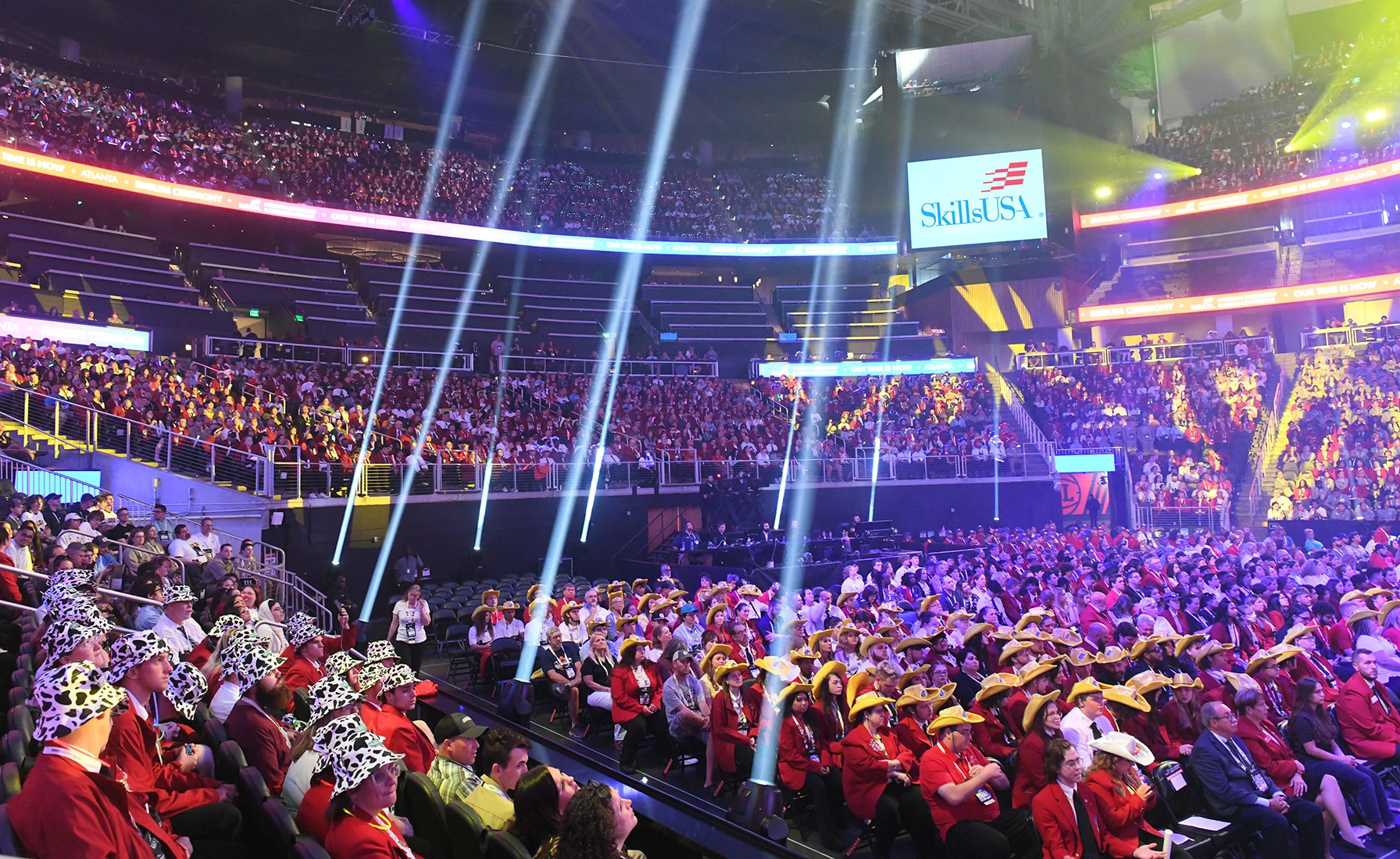 SkillsUSA members fill the arena at the 2023 National Leadership & Skills Conference